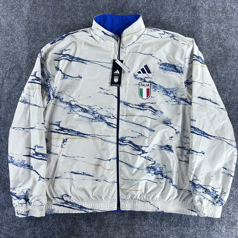 adidas Italy Reversible Anthem Jacket Italia HT2186 Size XL 110$ MSRP